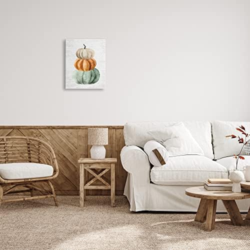 Autumn Pumpkins Cursive Words, 16 x 20 Inch Canvas Wall Art - Image 4