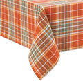 Hawley Plaid Harvest Cotton Tablecloth, Multicolor - 60" W x 120" L by ElreneHomeFashions
