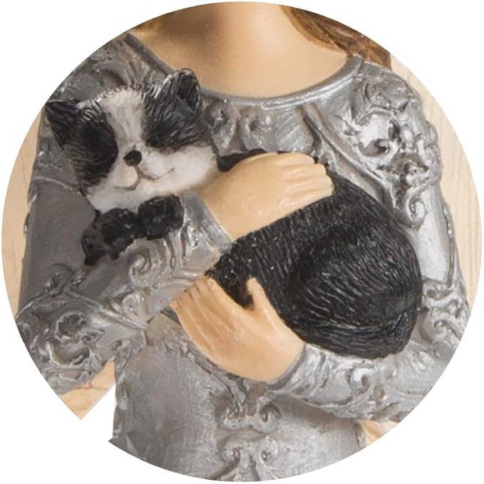 Pavilion Gift Company - My Kids Have Wet Noses & Furry Paws - Cat Mom - 6 Inch Collectible Angel Figurine