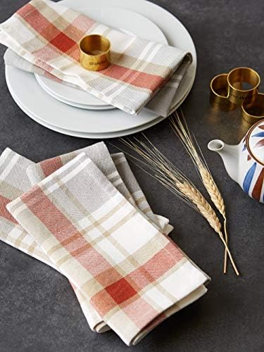 DII Christmas Thanksgiving Holiday Tabletop Décor Collection Decorative Napkin Ring Holder Set, 1.6 Dia x 1.25" Height, Always Grateful Gold, 4 Piece - Image 5
