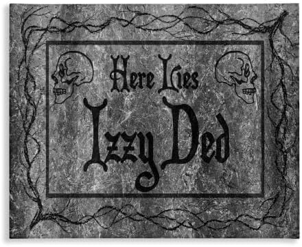 Stupell Industries Halloween Gravestone Humor, 16 x 20 Inch Canvas Wall Art