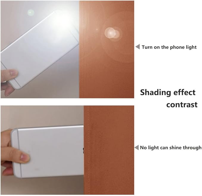 NICETOWN Full Shading Curtains 96 inches Long 2 Panels Set for Windows, Super Heavy-Duty Black Lined Blackout Curtains for Bedroom, Privacy Assured Window Treatment (Burnt Orange, 55 inches W)