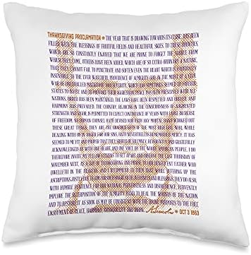 Abraham Lincoln's Thanksgiving Proclamation Throw Pillow by THEAMERICANEXPERIMENT