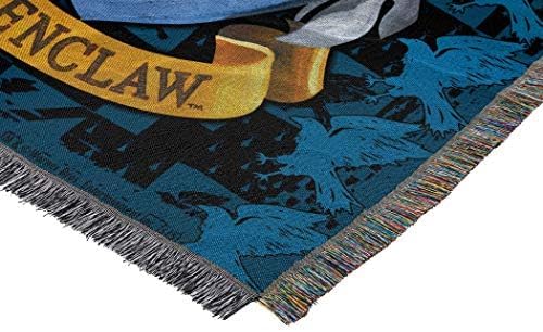 Northwest Harry Potter Woven Tapestry Throw Blanket, Designer Home Décor, Modern, Unique Gift, 48" x 60", Ravenclaw Crest (Pack of 6)