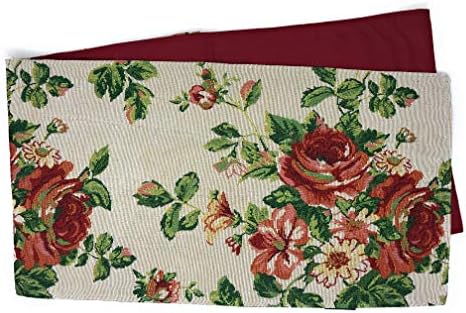 Tache Home Fashion VEG11712-1TR-1372 Sunflower Field Scarecrow Thanksgiving Autumn Harvest Country Farmhouse Vintage Decorative Woven Tapestry Table Runners, 13x86 - Image 3