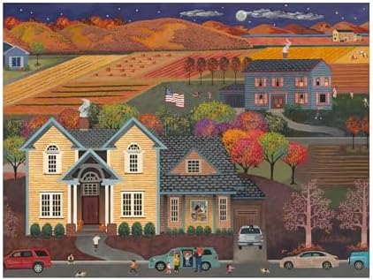 Wrapped Canvas Wall Art - Julie Pace Hoff 'Thanksgiving Americana' Wall Art for Living Room, Bedroom, or Office Décor - 14x19 - Image 2