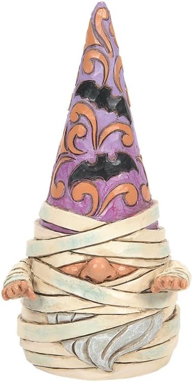 Enesco Jim Shore Heartwood Creek Mummy Gnome Figurine, 4.92 Inch, Multicolor