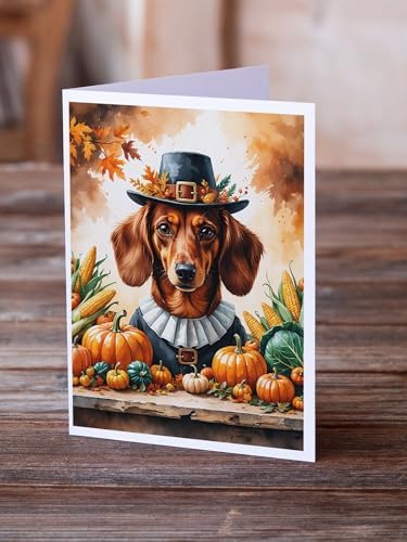 Caroline's Treasures Dachshund Dogs Blank 5x7 Note Cards Set of 8 - Image 2