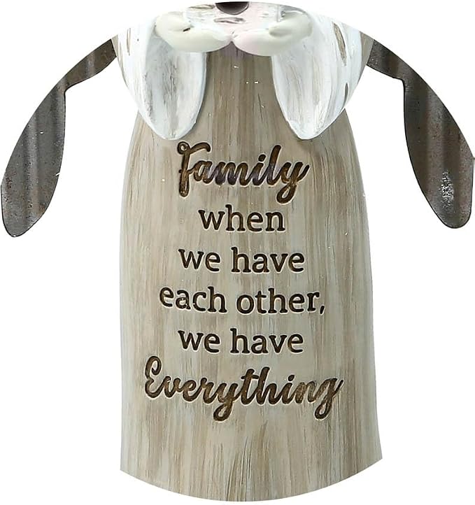 Pavilion - 7.5" Angel Figurine - Family When We Have Each Other, We Have Everything - Simplistic Rustic Modern Farmhouse Statue