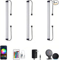 Under Cabinet LED Lighting, Dimmable Under Counter Lights, WiFi Smart Controlled,RGB,12 Inch, Multicolor Linkable Lamps with Remote Control, Compatible with Alexa Google Home (3 Pack)