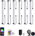 Under Cabinet LED Lighting, Dimmable Under Counter Lights, WiFi Smart Controlled,RGB,12 Inch, Multicolor Linkable Lamps with Remote Control, Compatible with Alexa Google Home (6 Pack)