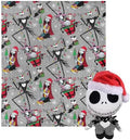 Northwest Character Hugger Pillow & Silk Touch Throw Blanket Set, 40" x 50", The Nightmare Before Christmas Freaky Festivities