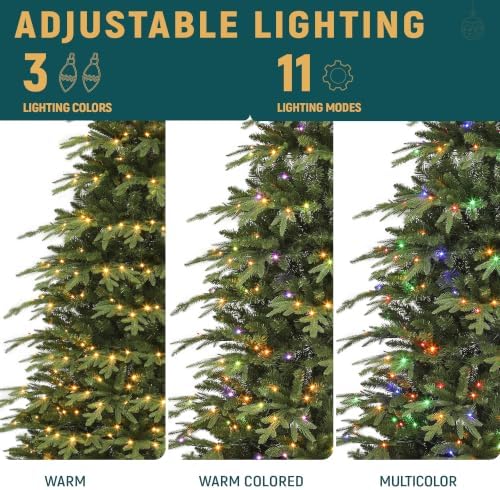 YITAHOME 7.5ft Prelit Green Aspen Fir Christmas Tree with Remote - Image 4