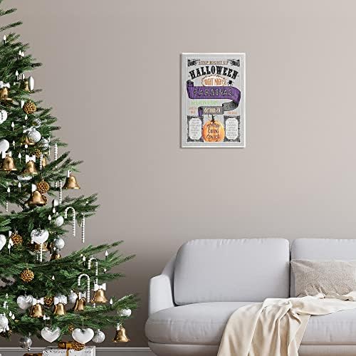 Halloween Fright Night, 13 x 19 Inch Mounted Print on Wall Plaque