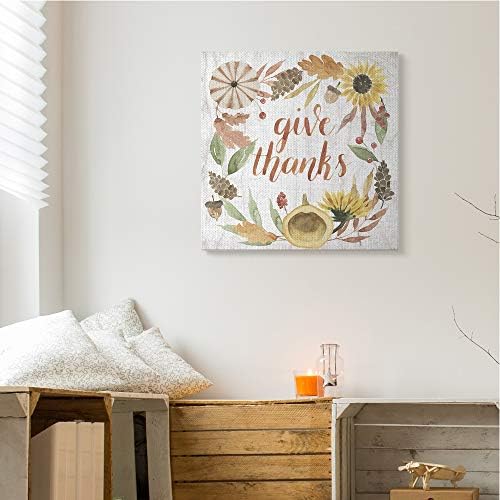 Stupell Industries Whimsical Thanksgiving, 30 x 30 Inch Canvas Wall Art - Image 3