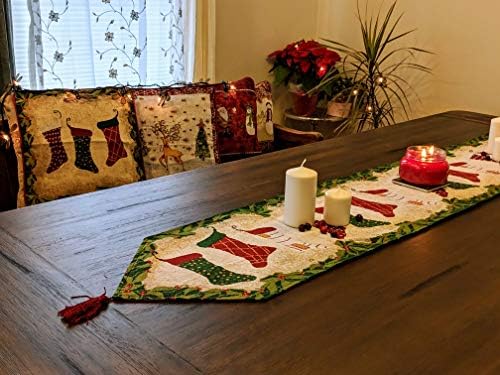 Tache Home Fashion VEG11712-1TR-1372 Sunflower Field Scarecrow Thanksgiving Autumn Harvest Country Farmhouse Vintage Decorative Woven Tapestry Table Runners, 13x104 by TacheHomeFashion