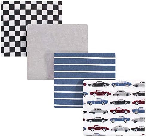 Hudson Baby Unisex Baby Cotton Flannel Receiving Blankets, Vintage Cars, One Size by HudsonBaby