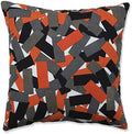 Pillow Perfect Indoor Appliquéd Halloween Tabs Lumbar Throw Pillow, 17.5” x 17.5”, Black