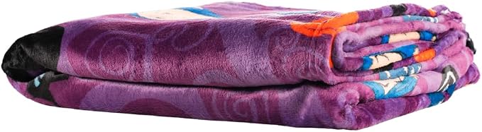 Coraline Button Eyes Halloween Bedding Super Soft Cozy Plush Throw, 46 in x 60 in, (Officially Licensed Product) by Franco