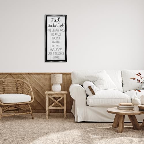 'Fall Bucket List Casual Sign'| Floating Frame Canvas Art - Image 3