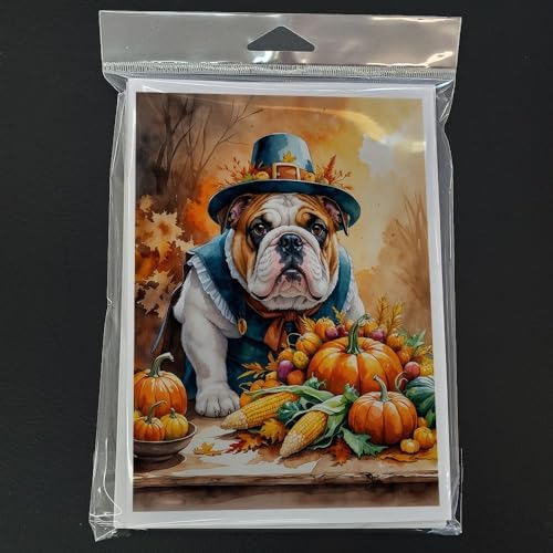 Caroline's Treasures English Bulldog Dogs Blank 5x7 Note Cards Set of 8 - Image 3