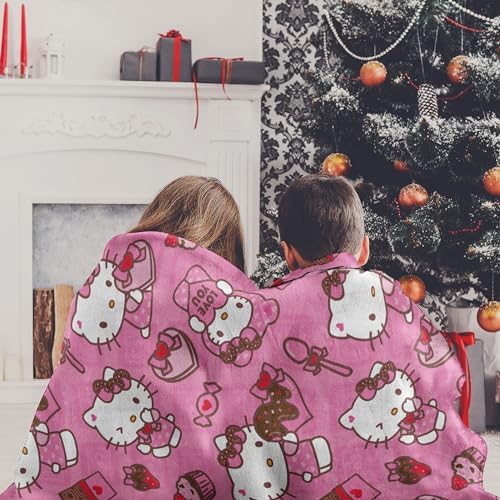 NORTHWEST Hello Kitty Silk Touch Throw Blanket, 50" x 70", Love You Much (Pack of 6)