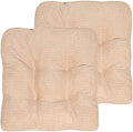Sweet Home Collection Chair Cushion Crushed Memory Foam Pads Premium Slip Non Skid Microdot Rubber Back Tufted 16" x 16" x 3.25" Thick Seat Cover(Pack of 1) by SweetHomeCollection