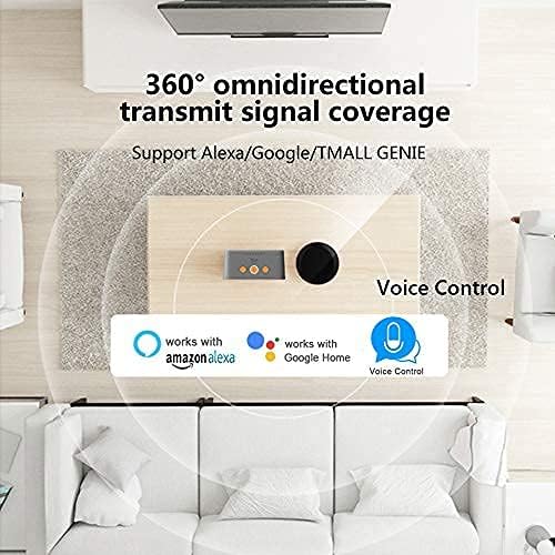 Universal WiFi Smart IR Blaster Compatible with Alexa Google Assistant | FRANKEVER All-In-One Infrared Hub, Tuya App Wifi Control For Ac Tv Dvd Stb, Voice Automation Without Extra Hub