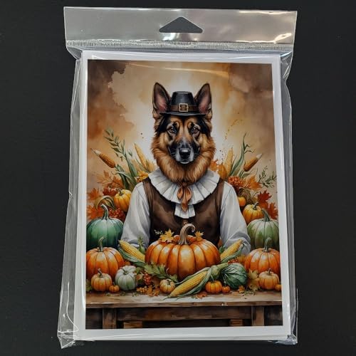 Caroline's Treasures German Shepherd Dogs Blank 5x7 Note Cards Set of 8 - Image 3