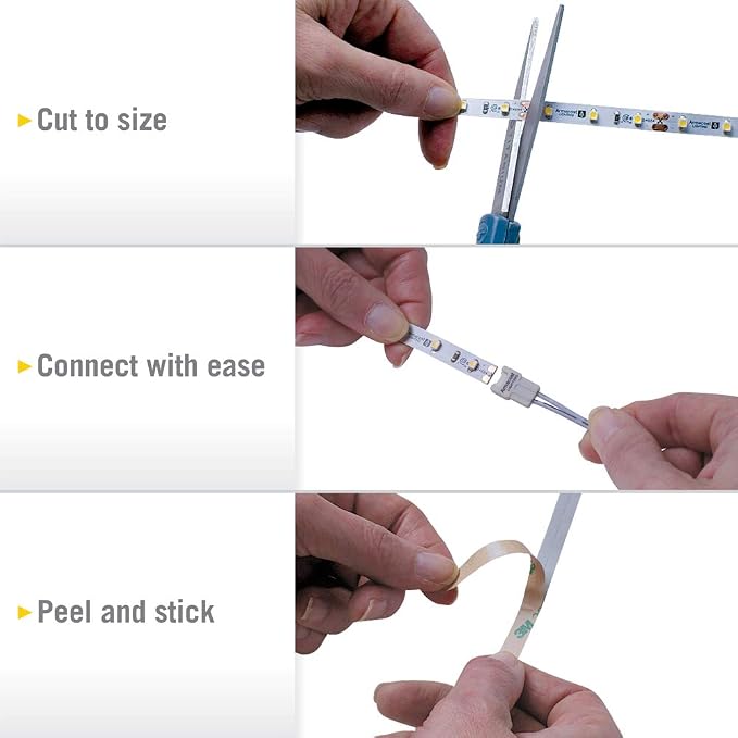 Armacost Lighting RibbonFlex Pro 12V White LED Strip Lights 60 LED/m, 3000K, 16.4 ft, 142230