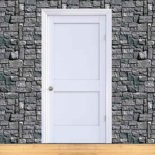 Beistle Stone Wall Backdrop 3-Count – Extra Large 4' x 30' Plastic Medieval Wall Decorations for Halloween Parties, Castle-Themed Events, Haunted Houses, Fantasy Photo Backgrounds