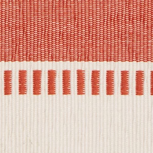 DII Dobby Stripe Table Runner, 13x72 Spice & Cream Background - Image 3