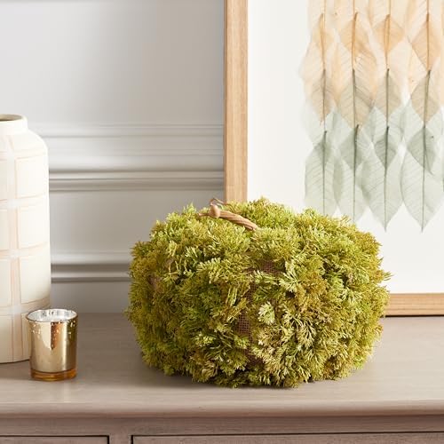 SAFAVIEH Home Collection 10-inch Decorative Artificial Moss Pumpkin (Fully Assembled) - Image 2