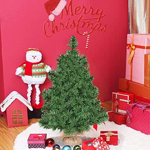 BANGTANE 2FT Mini Christmas Tree, Artificial Tabletop Spruce Xmas Tree with Lifelike Tree Top & Realistic PVC Needles, Burlap Base, Christmas, Thanksgiving Indoor Décor for Home, Office (2FT) - Image 7