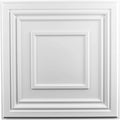 Art3d 48 Pack PVC Ceiling Tiles 24x24 Inches Waterproof Drop Ceiling Tiles/Wall Panels for Interior Wall Decor, Covers 192 Sq.,ft, Pure White