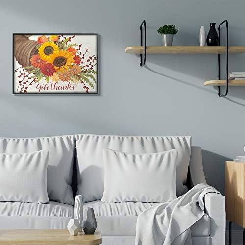 Autumn Cornucopia Thanksgiving Gratitude, 24 x 30 Inch Framed Giclée Print - Image 3