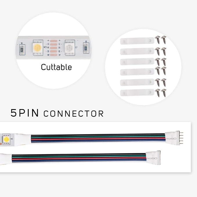 BTF-LIGHTING 5050 RGBW RGB+Warm White(2700K-3000K) 150RGB+150White LED Tape Light 5m 16.4ft 60LED/m Multi-Colored IP67 12mm Width FPCB DC12V for Bedroom Home Decoration(No Adapter or Controller)
