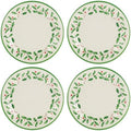 Lenox Holiday Melamine Christmas Dinner Plate Set for 4 by Lenox