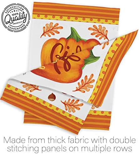 Thanksgiving Decorations Tapestry Wood Dowel Set Rod Home Banner Textile Poster Flag Stand Pole Room Wall Scroll Hanging Farmhouse Grandma Pumpkin Give Thanks Indoor Decor Fall Gifts Made In USA - Image 7
