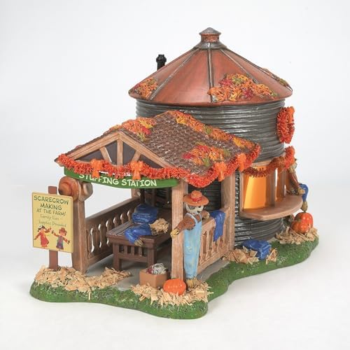 Department 56 Snow Village Halloween Make and Take Scarecrow Shack Light Up Building, 7.36 Inch, Multicolor - Image 3