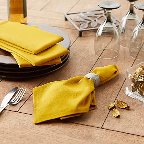 DII Solid Napkin Set Collection, 20x20, Lemongrass, 6 Piece - Image 4