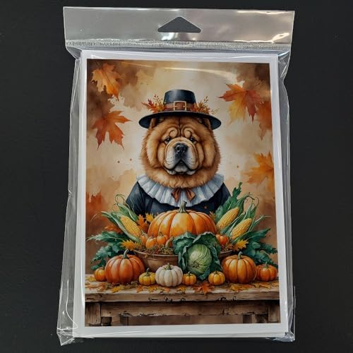 Caroline's Treasures Chow Chow Dogs Blank 5x7 Note Cards Set of 8 - Image 3