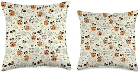 Disney Mickey Mouse Jack-O’-Lantern Oh What Fun Halloween Throw Pillow