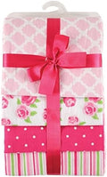 Hudson Baby Unisex Baby Cotton Flannel Receiving Blankets, Pink Rose, One Size by HudsonBaby