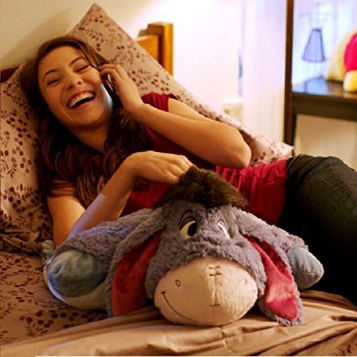 Pillow Pets Disney Eeyore, 16" Plush Toy | Soft Plush Pillow Companion, Unfastens into a Cozy Pillow at Night, Machine Washable, BPA and Phthalates Free