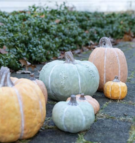 Boston International Pumpkin Thanksgiving Halloween Decorations for Home, Large, Chalky Yellow - Image 2
