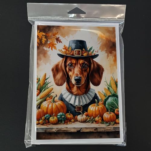 Caroline's Treasures Dachshund Dogs Blank 5x7 Note Cards Set of 8 - Image 3