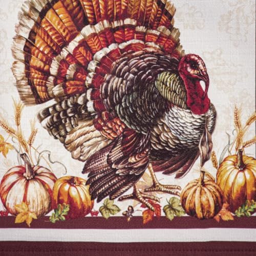 Autumn Heritage Turkey Engineered Placemats, Set of 4, Multicolor - 13" W x 19" L - Image 3