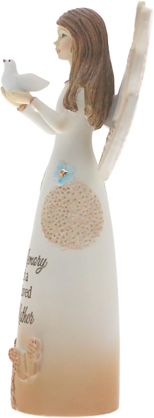 Pavilion Gift Company 19135 Light Your Way Memorial Beloved Mother Angel Figurine, 5-1/2", Brown