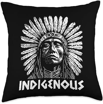 Native American Heritage Store Native Heritage American Indian Warrior Indigenous Throw Pillow, 18x18, Multicolor by Unknown